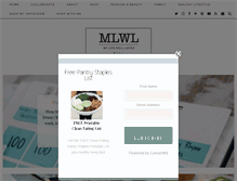 Tablet Screenshot of mylifewellloved.com
